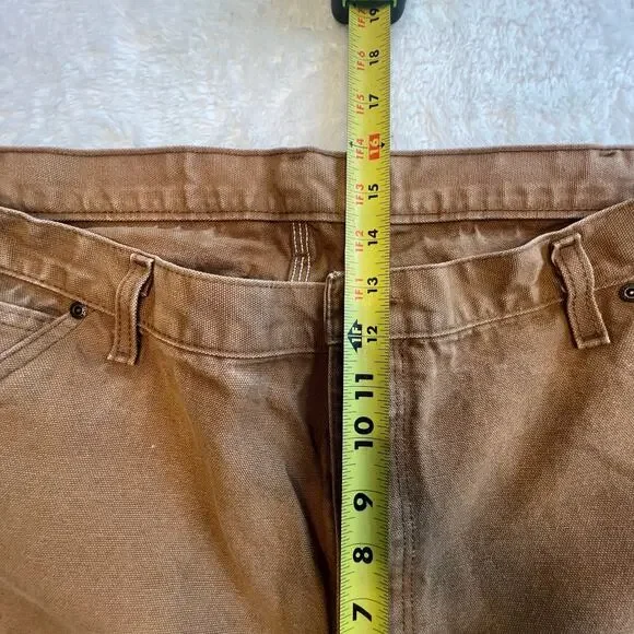 Dickies Men’s Vintage Brown Duck Canvas Carpenter Pants‎ Size 42x30 Chores - Picture 6 of 7